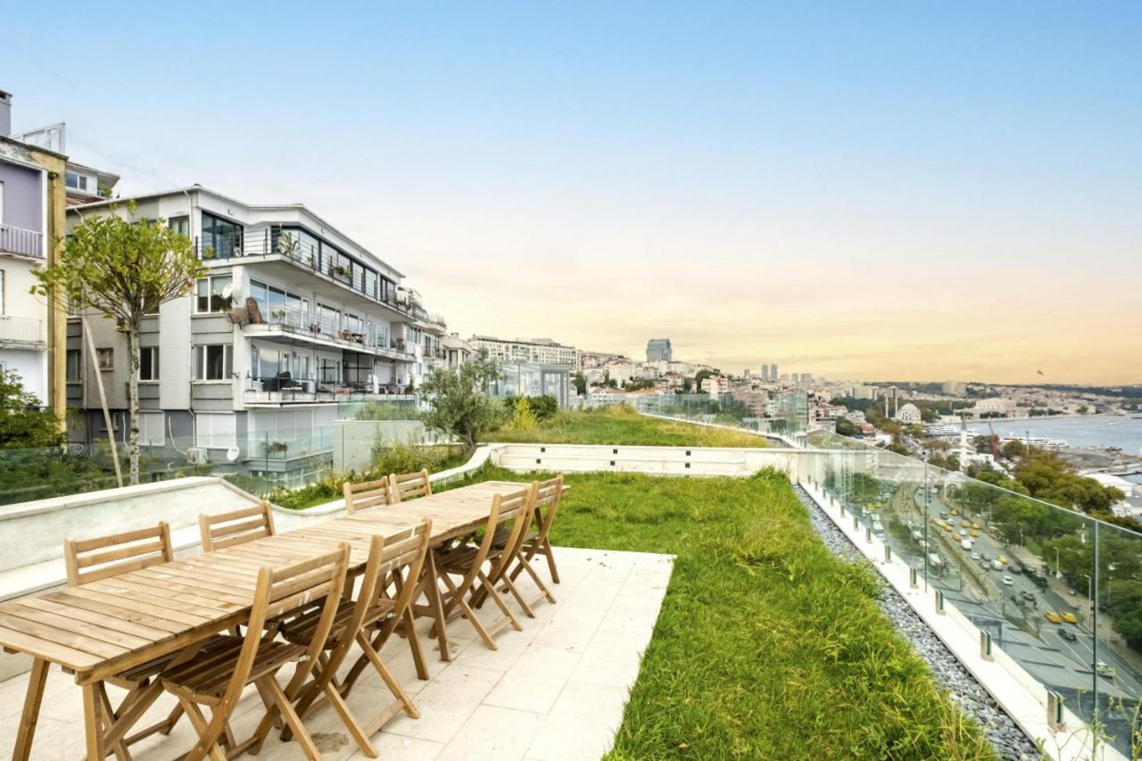 Excellent Flat W 360 Bosphorus View In Cihangir Стамбул Экстерьер фото